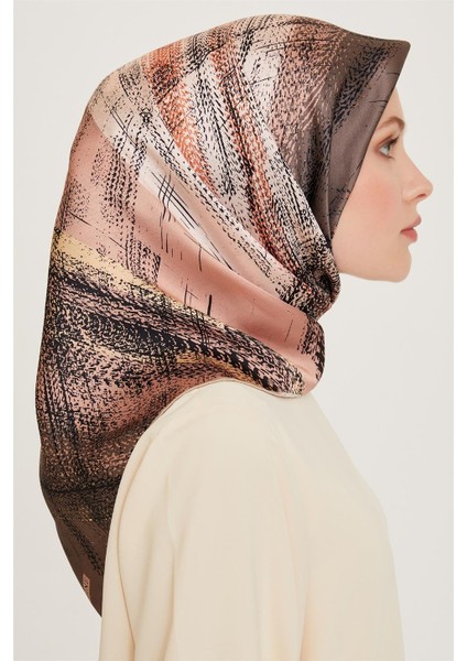 Soyut Desenli Sura Saf İpek Eşarp 9236D 37 fiyatları