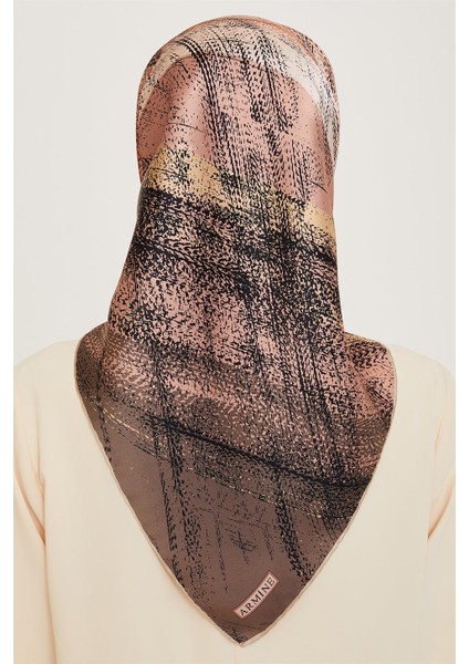 Soyut Desenli Sura Saf İpek Eşarp 9236D 37 fırsatları