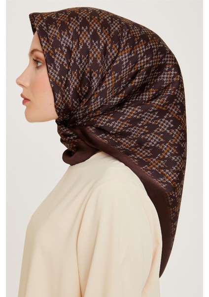 Klasik Desenli Sura Saf İpek Eşarp 9239D 85 modelleri