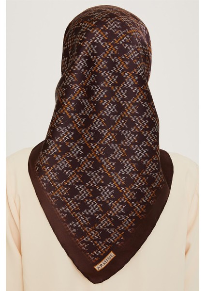 Klasik Desenli Sura Saf İpek Eşarp 9239D 85 fırsatları