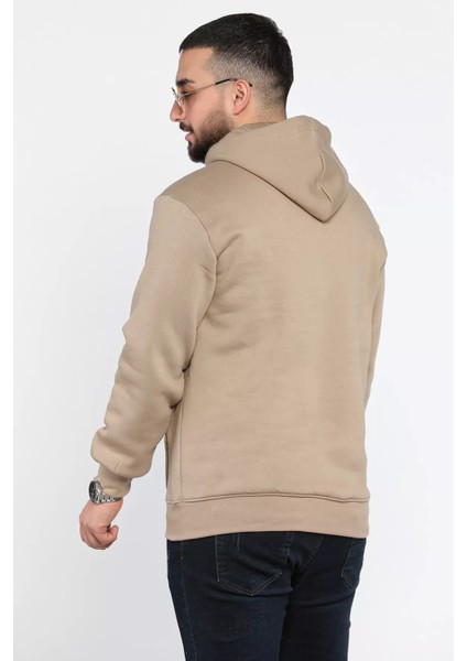Erkek Kanguru Cepli Şardonlu Swaetshirt