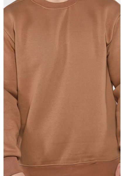 Erkek Bisiklet Yaka Şardonlu Sweatshirt modelleri