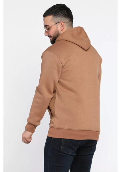 Erkek Kanguru Cepli Şardonlu Swaetshirt