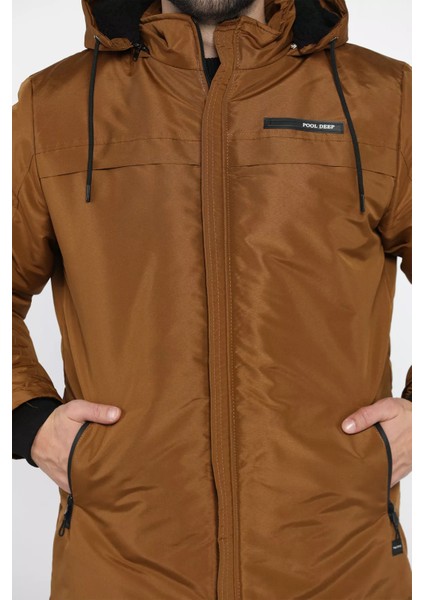 Erkek Kapüşonlu Içi Peluş Fermuarlı Mont modelleri