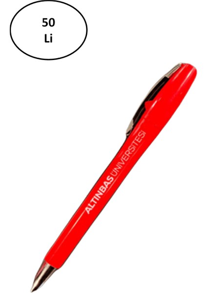 Üçgen Tr-23 Tükenmez Kalem Kırmızı 50 Li