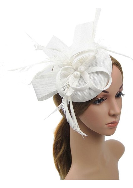 Kadın Yay Tüy Bandı Fascinator Ş Düğün (Yurt Dışından) fiyatları