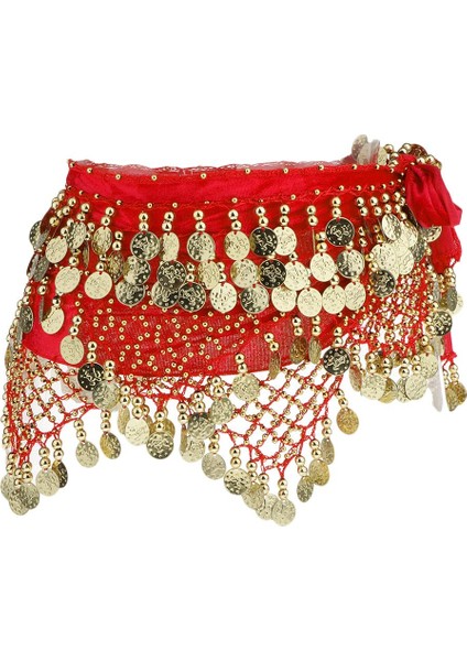 Dansı Kalça Eşarp Kostümü 320 Dansı Kırmızı (Yurt Dışından)