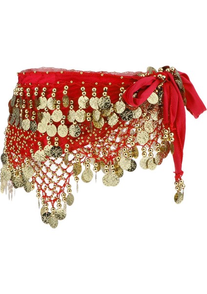 Dansı Kalça Eşarp Kostümü 320 Dansı Kırmızı (Yurt Dışından) indirimleri