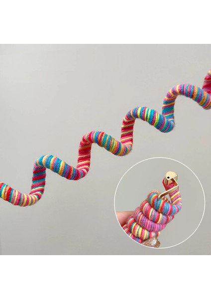 Adet Renkli Yün Elastik Saç Bantları Kadın Spiral C Telefon Teli Scrunchies Saç Bağları Halat At Kuyruğu Saç Aksesuarları (Yurt Dışından) fırsatları