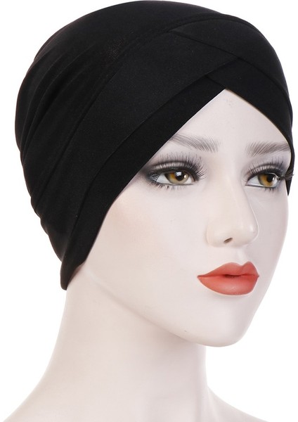 Kadın Müslüman Başörtüsü Eşarp Iç Başörtüsü Kapaklar Bayanlar Islam Çapraz Kafa Bandı Türban Headwrap Hairband Kadın Müslüman Başörtüsü Başörtüsü (Yurt Dışından) fırsatları