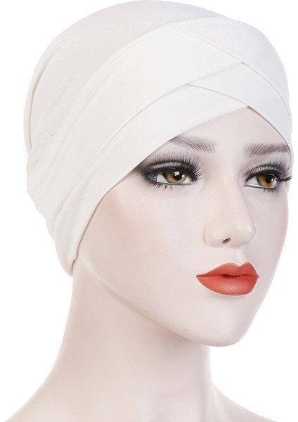 Kadın Müslüman Başörtüsü Eşarp Iç Başörtüsü Kapaklar Bayanlar Islam Çapraz Kafa Bandı Türban Headwrap Hairband Kadın Müslüman Başörtüsü Başörtüsü (Yurt Dışından) indirimleri