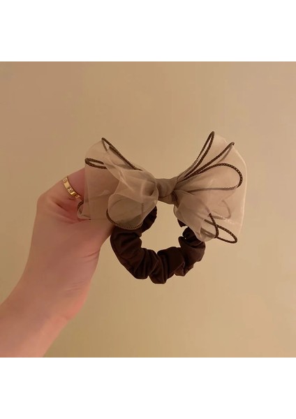 Yeni Scrunchies Organze Saç Bağları Elastik Saç Bandı Kadın Kız At Kuyruğu Tutucu Moda Yay Saç Halatlar Kafa Bandı Saç Aksesuarları (Yurt Dışından) modelleri
