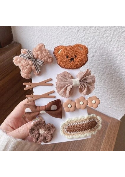 Adet/takım Bebek Kız Saç Klipleri Karikatür Ayı Ilmek Tokalarım Doğum Günü Hediyeleri Firkete Headdress Çocuk Saç Aksesuarları (Yurt Dışından) indirimleri
