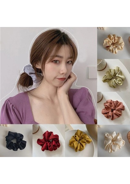 Saç Bandı Ipek Scrunchies Elastik Lastik Bant Elastik El Yapımı Şapkalar Çok Renkli Saç Halkası Y2K Saç Aksesuarları Kafa Halat (Yurt Dışından) fiyatları