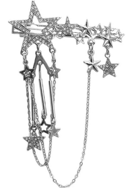 Punk Saç Tokası Kadınlar Için Kız Vintage Kristal Yıldız Püskül Tokalar Harajuku Y2K Moda Şapkalar Saç Takı Aksesuarı (Yurt Dışından) fiyatları