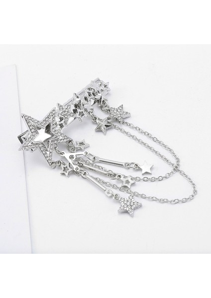 Punk Saç Tokası Kadınlar Için Kız Vintage Kristal Yıldız Püskül Tokalar Harajuku Y2K Moda Şapkalar Saç Takı Aksesuarı (Yurt Dışından) indirimleri