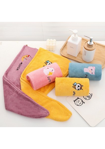 Kadın Kız Havlu Banyo Mikrofiber Havlu Hızlı Kuruyan Saç Havlusu Sihirli Duş Başlığı Bayan Türban Kafa Sarma (Yurt Dışından) indirimleri