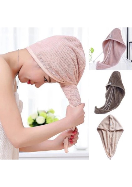 Hızlı Kuruyan Havlu Mikrofiber Duş Başlığı Sihirli Saç Hızlı Kuruyan Kurutucu Havlu Banyo Saç Kapakları Hızlı Kuruyan Yumuşak Boneler Saç Havluları (Yurt Dışından) fırsatları