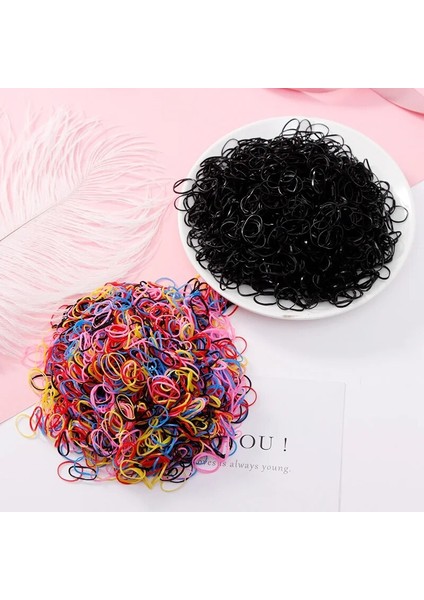 500/1000 Adet/takım Kızlar Tek Kullanımlık Tpu Lastik Bantlar At Kuyruğu Tutucu Elastik Saç Bantları Çocuklar Scrunchie Moda Saç Aksesuarları (Yurt Dışından)
