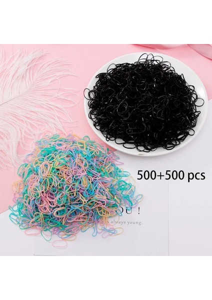 500/1000 Adet/takım Kızlar Tek Kullanımlık Tpu Lastik Bantlar At Kuyruğu Tutucu Elastik Saç Bantları Çocuklar Scrunchie Moda Saç Aksesuarları (Yurt Dışından) fiyatları
