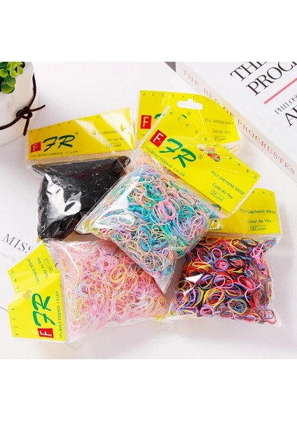 500/1000 Adet/takım Kızlar Tek Kullanımlık Tpu Lastik Bantlar At Kuyruğu Tutucu Elastik Saç Bantları Çocuklar Scrunchie Moda Saç Aksesuarları (Yurt Dışından) modelleri