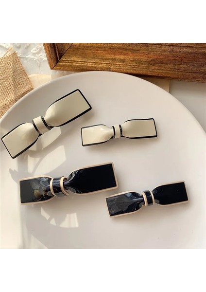 Asetik Zarif Yay Tokalarım Kadınlar Için Kız Tokalar Saç Klipleri Kore El Yapımı Baş Aşınma Aksesuarları Bayan Ofis (Yurt Dışından)