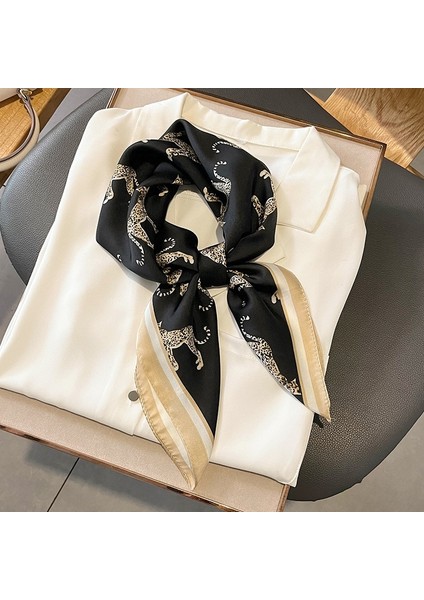 2022 At Baskı Kadın Ipek Boyun Eşarbı Kare Saç Eşarp Fular Kafa Bandı Şal Sarar Atkısı Bandana Kadın (Yurt Dışından) fırsatları