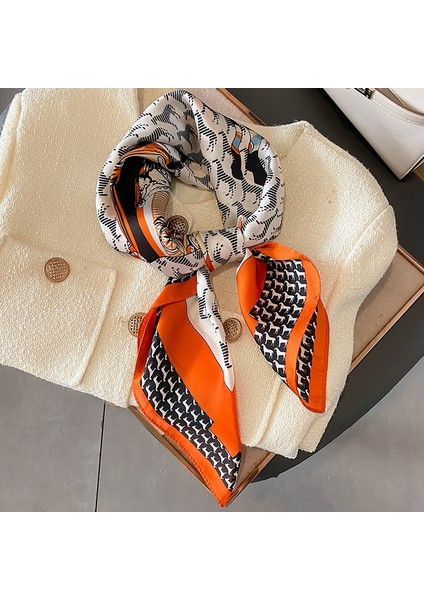2022 At Baskı Kadın Ipek Boyun Eşarbı Kare Saç Eşarp Fular Kafa Bandı Şal Sarar Atkısı Bandana Kadın (Yurt Dışından) indirimleri