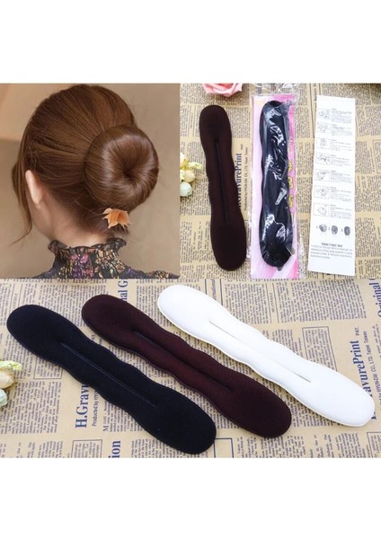 Moda Saç Topuz Makinesi Çörek Sihirli Köpük Sünger Kolay Büyük Halka Saç Şekillendirici Araçları Saç Modeli Saç Aksesuarları Kızlar Kadınlar Için (Yurt Dışından)