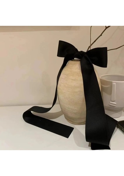 Büyük Uzun Şerit Yay Düğüm Firkete Bahar Klip Kadın Kızlar Için Saten Yay Saç Bağları Ördek Gagası Saç Klipleri Kadın Saç Aksesuarları (Yurt Dışından) modelleri