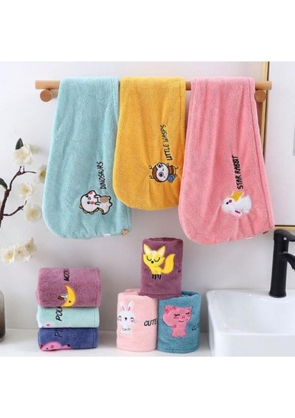 Mikrofiber Havlu Kız Banyo Hızlı Kuruyan Emici Saç Havlusu Sihirli Duş Başlığı Çift Katlı Kalınlaşma Türban Kafa Sarma (Yurt Dışından) modelleri
