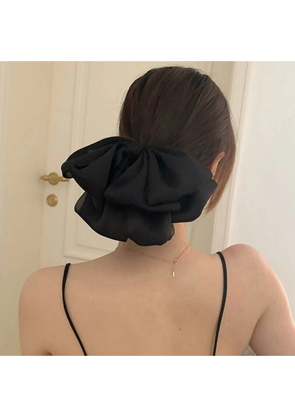 Kore Moda Saç Yay Kadınlar Için Siyah Kurdele Papyon Firkete Zarif Bayanlar Hairgrips Şapkalar Saç Aksesuarları Saç Klipleri (Yurt Dışından) fiyatları