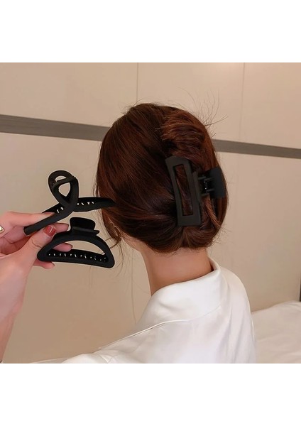 Kore Tarzı Siyah Büyük Saç Pençeleri Zarif Akrilik Tokalar Barrette Yengeç Saç Klipleri Şapkalar Kadın Kızlar Için Saç Aksesuarları (Yurt Dışından) fırsatları