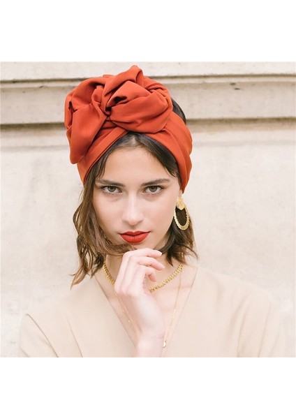 Fransız Vintage Türban Şapka Moda Kadın Bandana Kafa Bandı Kadın Saç Koruyucu Kap Bayanlar Kafa Sarar Müslüman Başörtüsü Kaput (Yurt Dışından) indirimleri