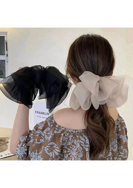 Retro Vintage Büyük Yay Saç Pençe Klipsleri Barrette Firkete Kadın Kızlar Için Tatil Hediyesi Saç Aksesuarları Şapkalar (Yurt Dışından)