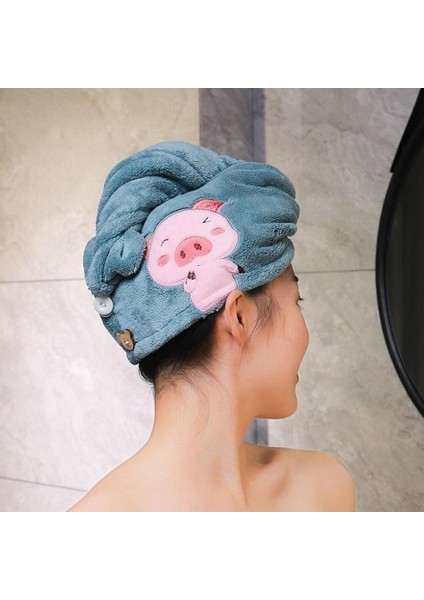 Kadın Havlu Banyo Mikrofiber Havlu Hızlı Kuruyan Saç Havlusu Banyo Havluları Yetişkinler Için Magie Douche Kap Bayan Tulband Kafa Wrap (Yurt Dışından)