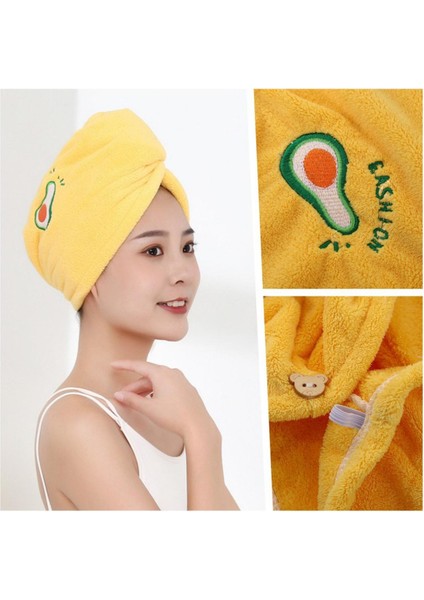 Kadın Saç Havlusu Kızın Sihirli Mikrofiber Duş Kuru Saç Bonesi Banyo Banyo Şapkaları Çabuk Kuruyan Yumuşak Bayan Türban Kafası (Yurt Dışından)