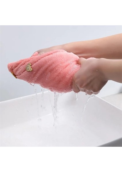Kadın Kızın Sihirli Mikrofiber Duş Başlığı Banyo Şapkaları Kadınlar Için Kuru Saç Boneleri Hızlı Kuruyan Yumuşak Bayan Türban Kafa Havlusu (Yurt Dışından) fiyatları