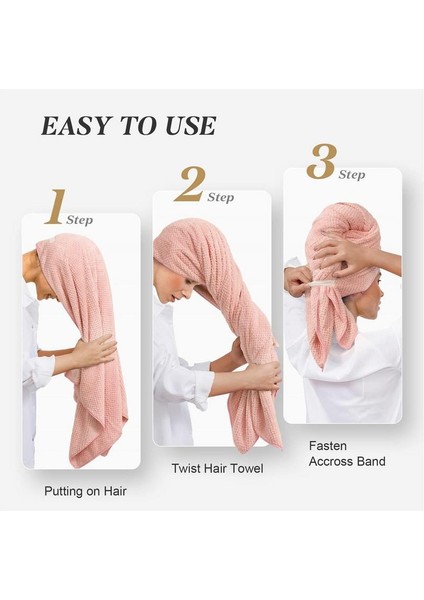 Saç Türbanlar Islak Saçlar Için Mikrofiber Saç Kuru Havlu Büyük Mercan Polar Havlu Sarma Süper Emici Hızlı Kuru Saç Türban Kadın (Yurt Dışından) fiyatları