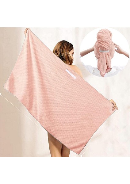 Saç Türbanlar Islak Saçlar Için Mikrofiber Saç Kuru Havlu Büyük Mercan Polar Havlu Sarma Süper Emici Hızlı Kuru Saç Türban Kadın (Yurt Dışından) fırsatları
