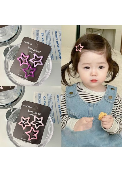 Adet/takım Renkli Yıldız Bb Saç Tokası Y2K Kızlar Sevimli Tokalarım Metal Çıtçıtlı Tokalar Tokalar Kadın Headdress Saç Takı Aksesuarları (Yurt Dışından) fırsatları