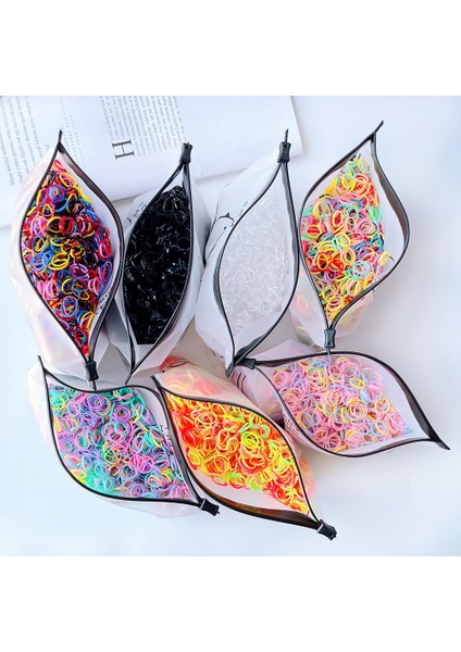 1000/2000 Adet Bebek Kız Küçük Elastik Saç Bantları Scrunchies Paketi Renkli Lastik Bant At Kuyruğu Tutucu Saç Bağları Saç Aksesuarları (Yurt Dışından)