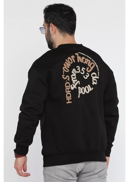 Üç Iplik Şardonlu Yazı Baskılı Erkek Sweatshirt fiyatları