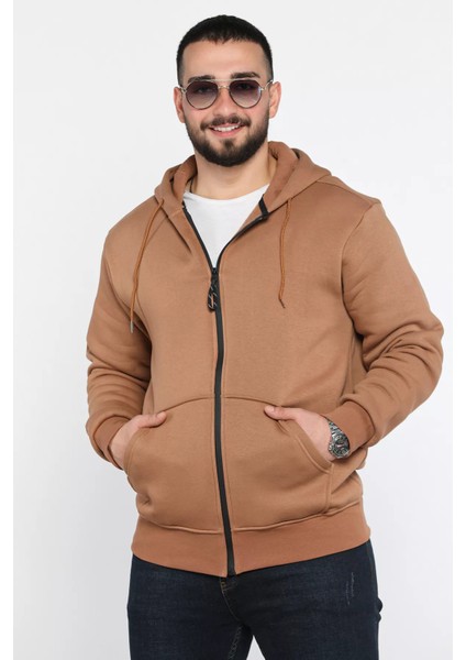 Erkek Kapüşonlu Şardonlu Sweatshirt fiyatları