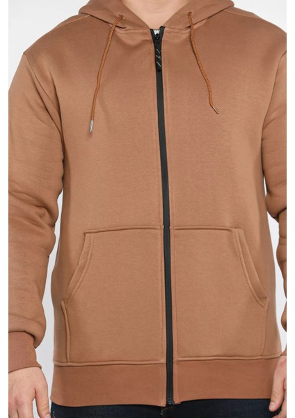 Erkek Kapüşonlu Şardonlu Sweatshirt fırsatları