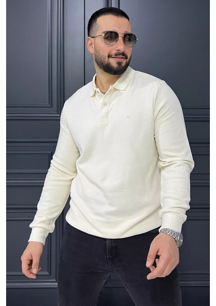 Gömlek Yaka Erkek Swetshirt P-00014409 modelleri