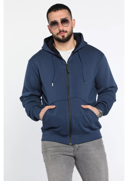 Erkek Kapüşonlu Şardonlu Sweatshirt fırsatları