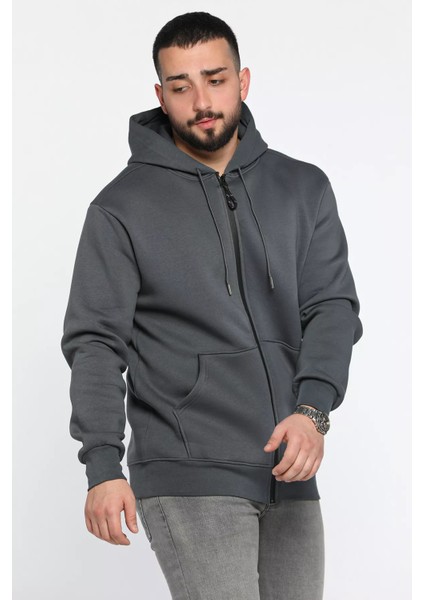 Erkek Kapüşonlu Şardonlu Sweatshirt fırsatları