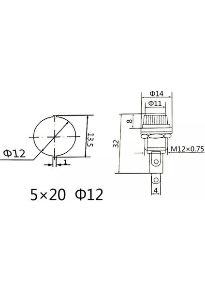 5X20 Panel Tipi Sigorta Yuvası fırsatları