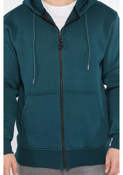Erkek Kapüşonlu Şardonlu Sweatshirt fiyatları